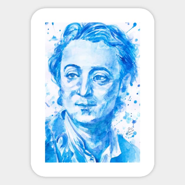 DENIS DIDEROT watercolor portrait Sticker by lautir